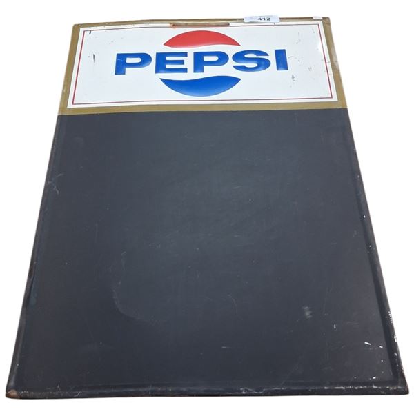Vintage Pepsi chalkboard metal sign 27"x19"