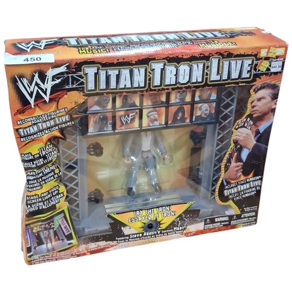 NIB Titan Tron Live WWF wrestling set