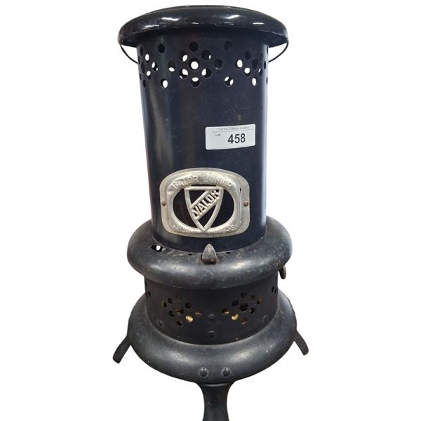 Vintage kerosene paraffin oil heater, made in England 20" tall