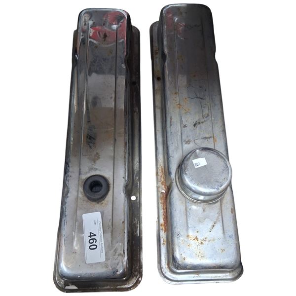 Pair of chrome valve covers small block Chev