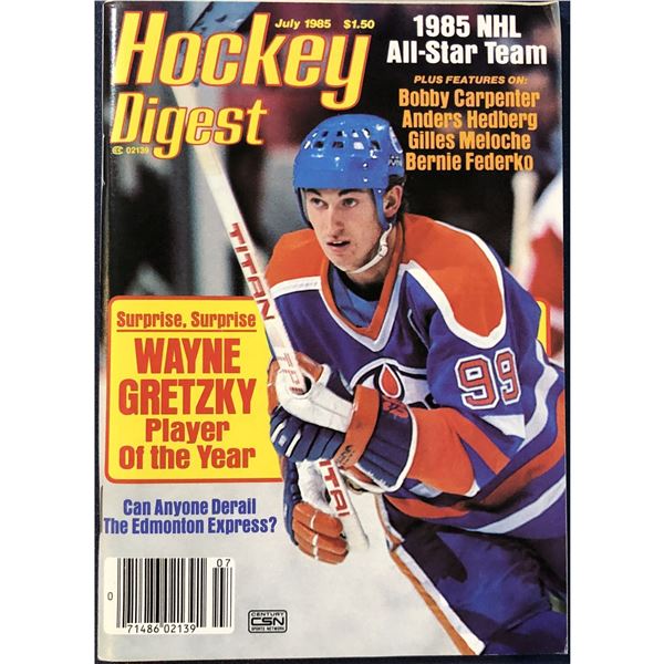 HOCKEY DIGEST JULY 1985 - WAYNE GRETZKY (HOF)