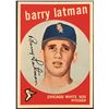 Image 1 : 1959 TOPPS GRAY BACKS BARRY LATMAN ROOKIE CARD