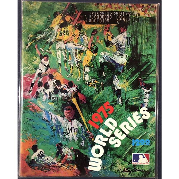 1975 MLB WORLD SERIES PROGRAM - CINCINNATI vs BOSTON