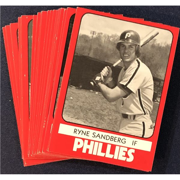 1980 TCMA MiLB READING PHILLIES TEAM SET - RYNE SANDBERG (HOF)
