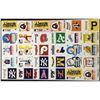 Image 1 : 1979 FLEER BASEBALL LOGO STICKERS WORLD SERIES PUZZLE UNCUT SHEET