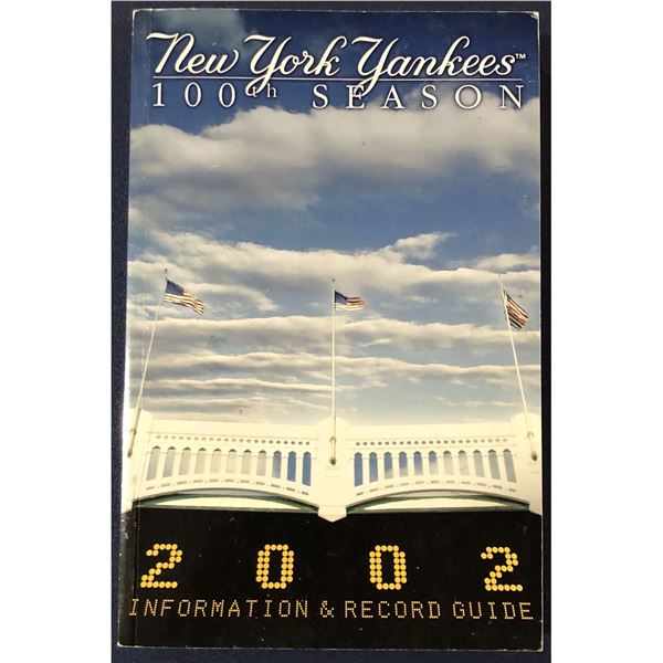 2002 MLB MEDIA GUIDE - NEW YORK YANKEES
