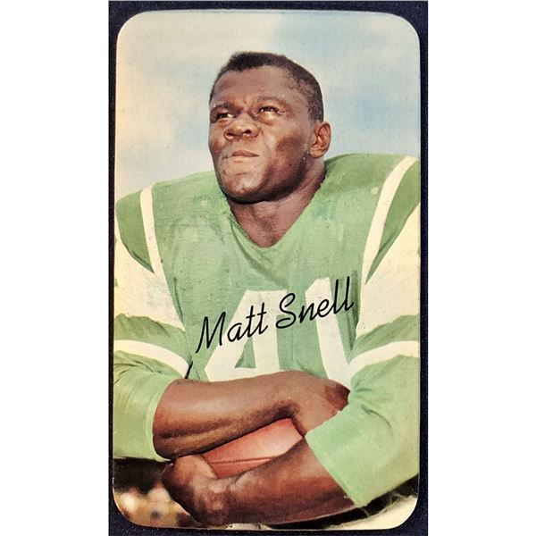 1970 TOPPS SUPER FOOTBALL MATT SNELL