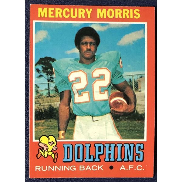 1971 TOPPS MERCURY MORRIS ROOKIE CARD