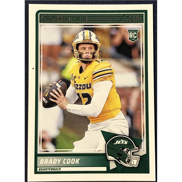 2025 SCORE NFL FOOTBALL BRADY COOK ROOKIE CARD