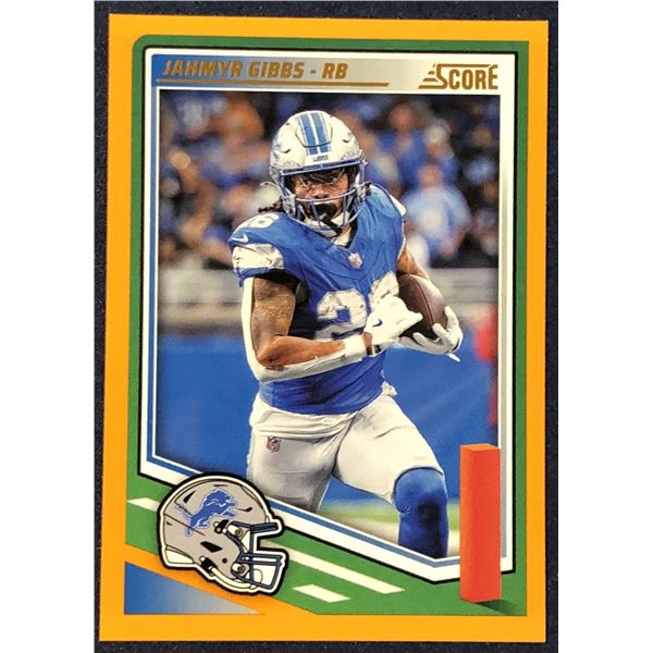 2025 SCORE NFL FOOTBALL ORANGE VARIATION JAHMYR GIBBS