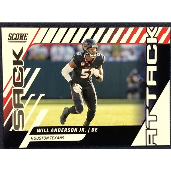 2025 SCORE NFL FOOTBALL SACK ATTACK WILL ANDERSON JR.