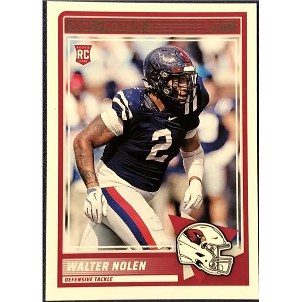 2025 SCORE NFL FOOTBALL WALTER NOLEN ROOKIE CARD