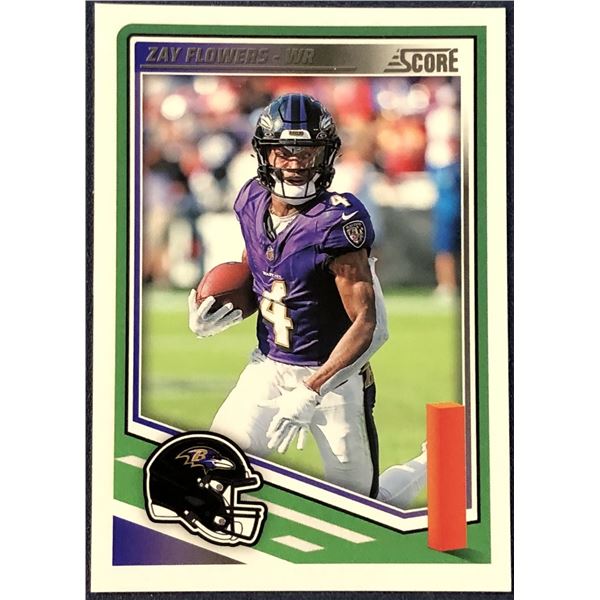 2025 SCORE NFL FOOTBALL ZAY FLOWERS