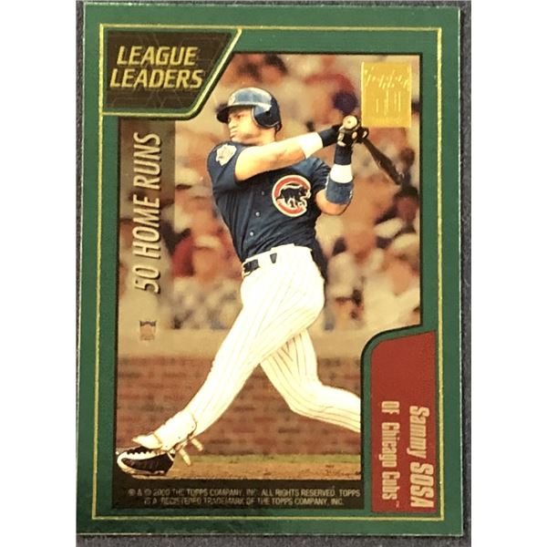 2001 TOPPS BASEBALL SAMMY SOSA