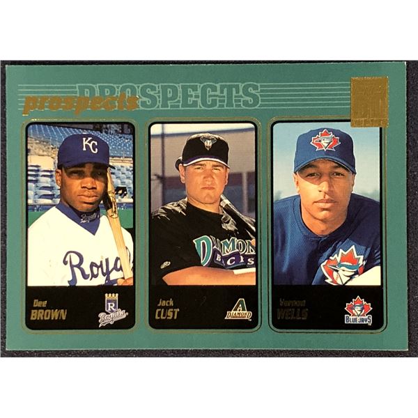 2001 TOPPS BASEBALL VERNON WELLS ROOKIE CARD