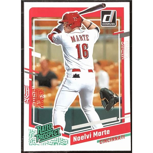 2023 DONRUSS NOELVI MARTE ROOKIE CARD