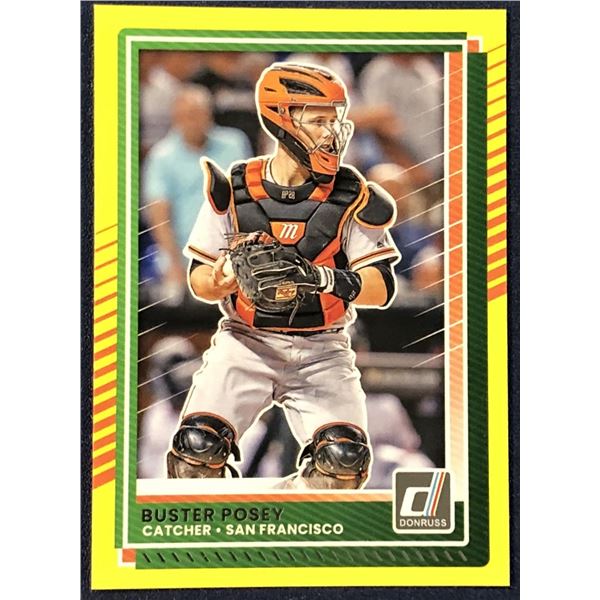2025 DONRUSS BASEBALL YELLOW FLASH BUSTER POSEY