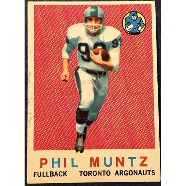 1959 TOPPS CFL PHIL MUNTZ