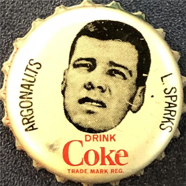 1965 COCA COLA CFL BOTTLE CAPS - LEN SPARKS