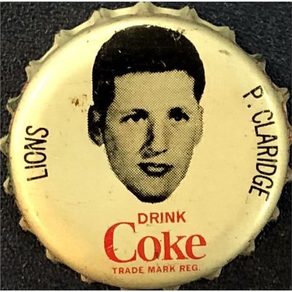 1965 COCA COLA CFL BOTTLE CAPS - PAT CLARIDGE