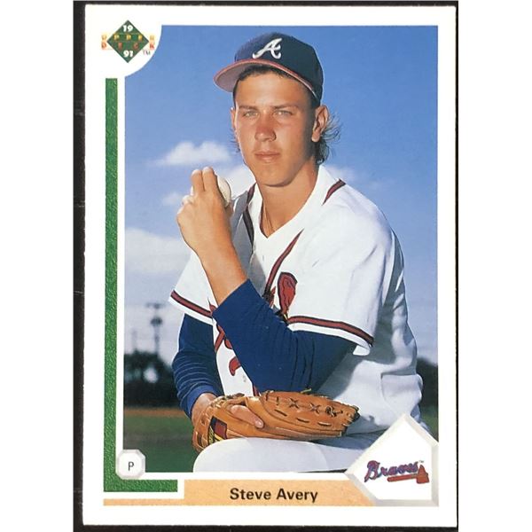 1991 UPPER DECK STEVE AVERY ROOKIE CARD