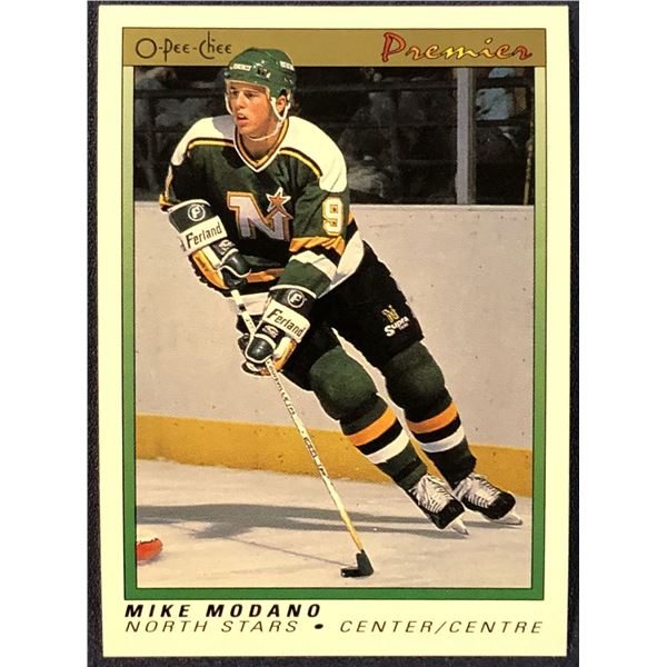 1990-91 O-PEE-CHEE PREMIER MIKE MODANO (HOF) ROOKIE CARD