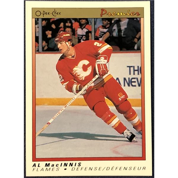 1990-91 O-PEE-CHEE PREMIER NHL AL MacINNIS (HOF)
