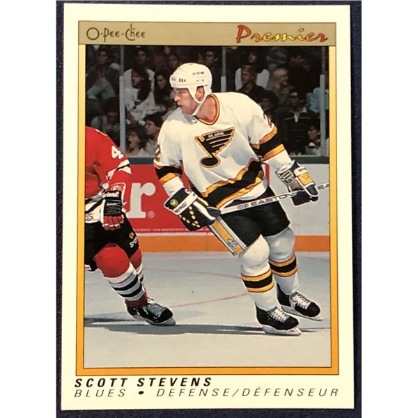 1990-91 O-PEE-CHEE PREMIER NHL SCOTT STEVENS (HOF)