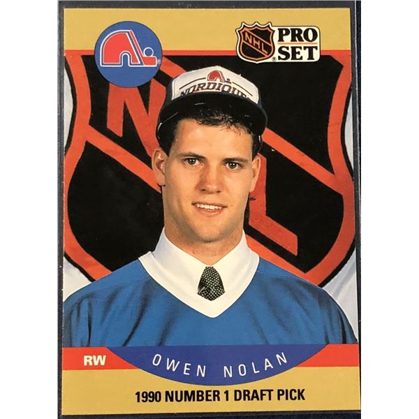 1990-91 PRO SET OWEN NOLAN ROOKIE CARD