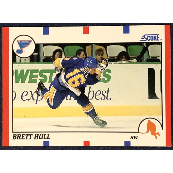1990-91 SCORE NHL BRETT HULL (HOF)