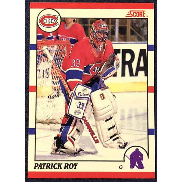 1990-91 SCORE NHL PATRICK ROY (HOF)