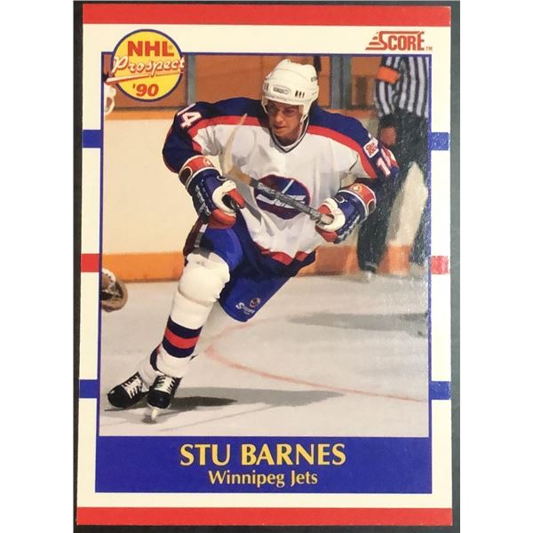 1990-91 SCORE STU BARNES ROOKIE CARD