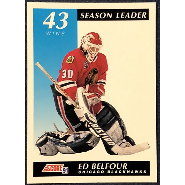 1991-92 CANADIAN SCORE NHL ED BELFOUR (HOF)