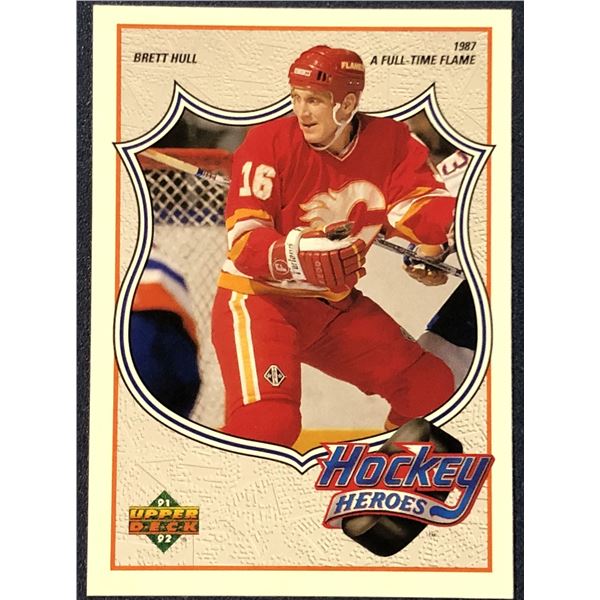 1991-92 UPPER DECK NHL BRETT HULL (HOF)