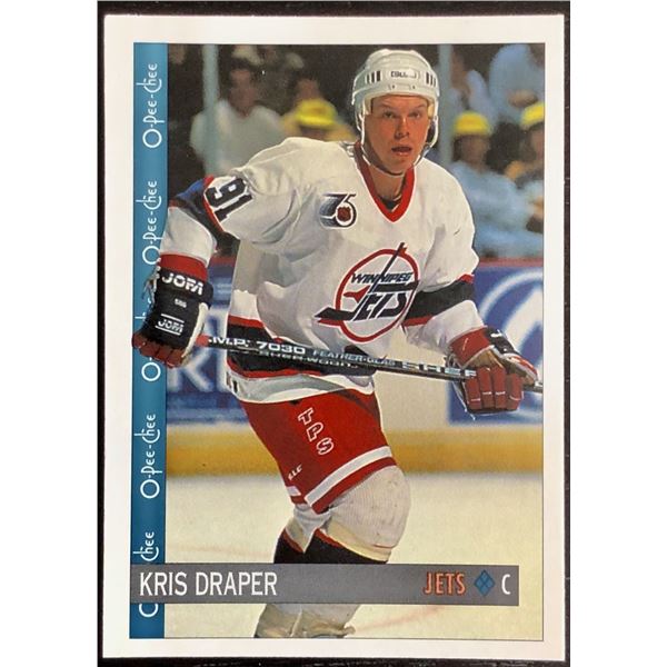 1992-93 O-PEE-CHEE KRIS DRAPER ROOKIE CARD