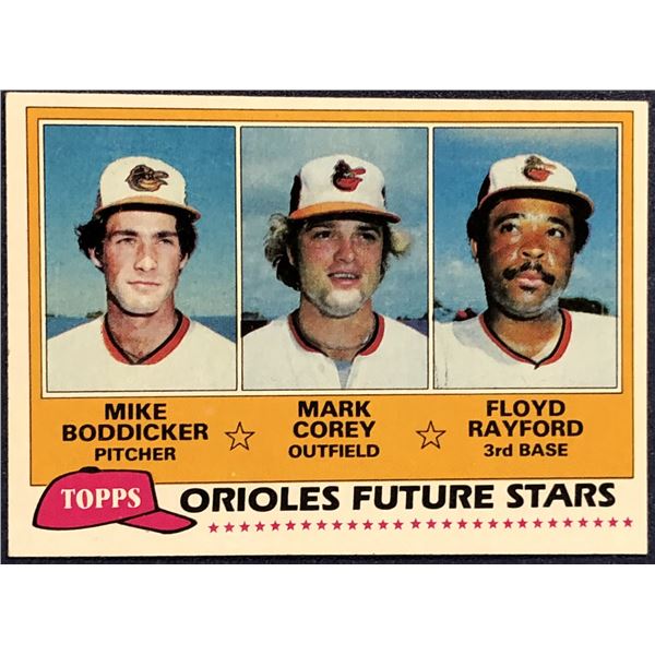 1981 TOPPS BASEBALL MIKE BODDICKER ROOKIE CARD
