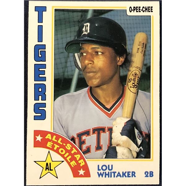 1984 O-PEE-CHEE LOU WHITAKER