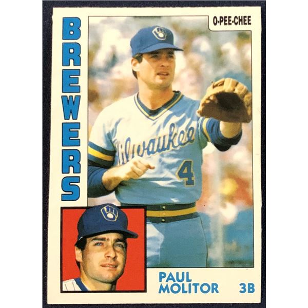 1984 O-PEE-CHEE PAUL MOLITOR (HOF)