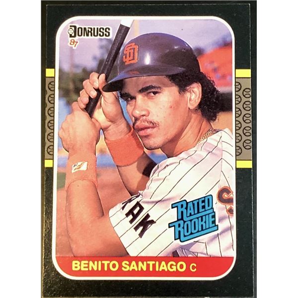 1987 DONRUSS BENITO SANTIAGO ROOKIE CARD