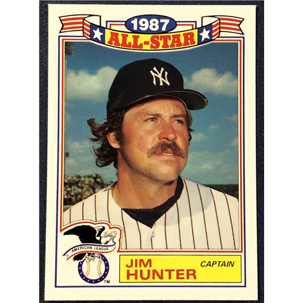 1988 TOPPS BASEBALL CATFISH HUNTER (HOF)