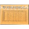 Image 2 : 1988 TOPPS DENNIS MARTINEZ