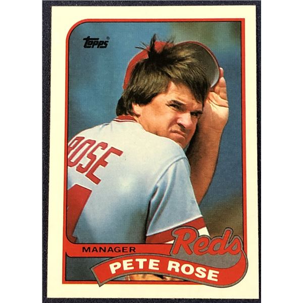 1989 TOPPS BASEBALL ROOKIE PETE ROSE