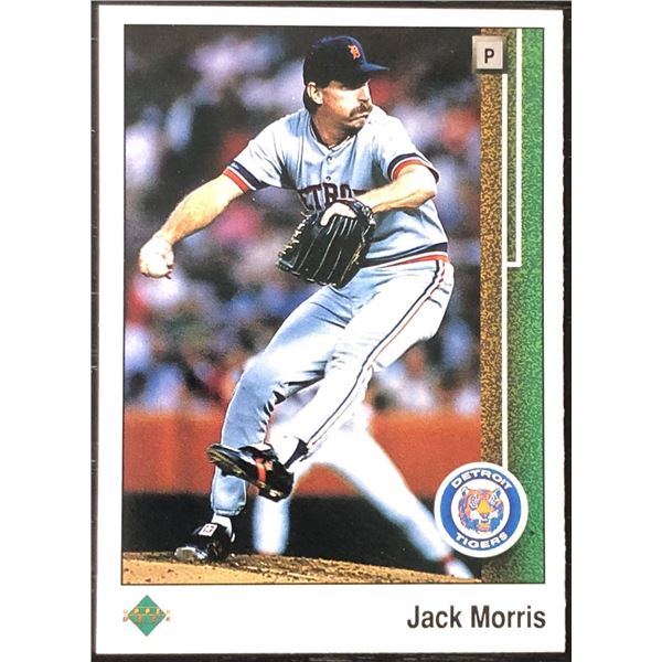 1989 UPPER DECK JACK MORRIS (HOF)
