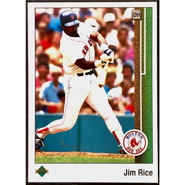 1989 UPPER DECK JIM RICE (HOF)