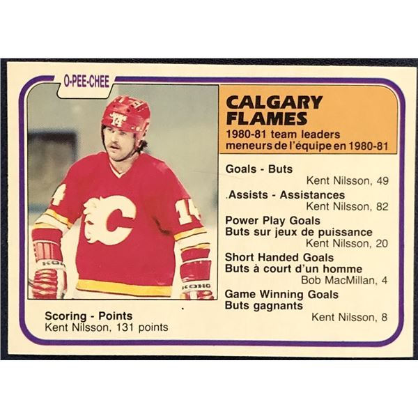 1981-82 O-PEE-CHEE KENT NILSSON