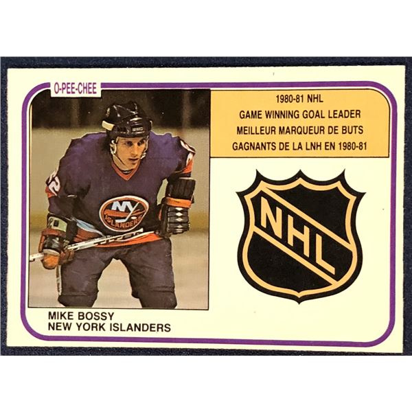 1981-82 O-PEE-CHEE NHL MIKE BOSSY (HOF)