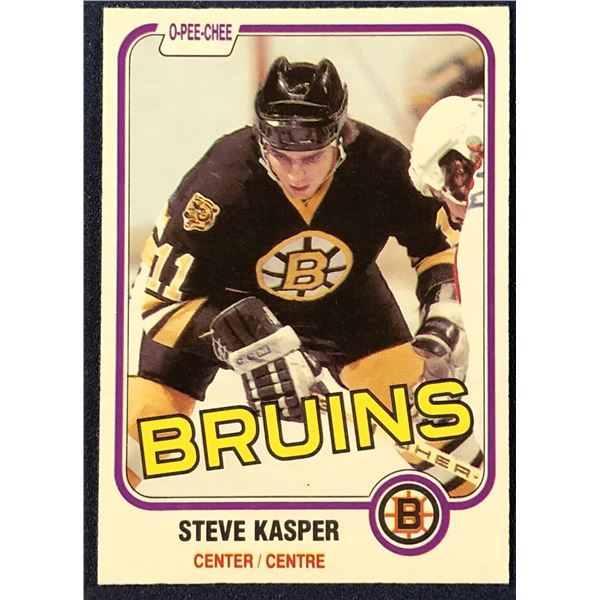 1981-82 O-PEE-CHEE NHL STEVE KASPER ROOKIE CARD