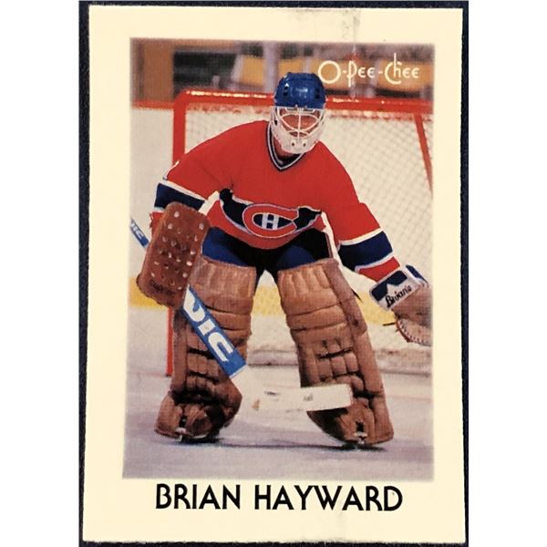 1987-88 O-PEE-CHEE NHL MINI - BRIAN HAYWARD