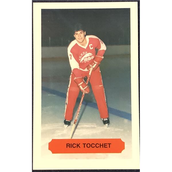 1983-84 OHL SOO GREYHOUNDS POLICE CARD - RICK TOCCHET