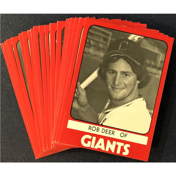 1980 TCMA MiLB CLINTON GIANTS TEAM SET - ROB DEER